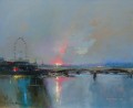summer nights london abstract seascape
